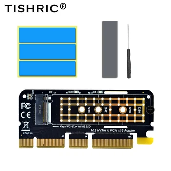TISHRIC M.2 NVME к PCI-E 3.0 4X 8X 16X Твердотельный накопитель Riser NVME Адаптер SSD M2 NVME PCI Express Карта расширения PCI-E