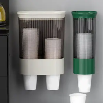 Диспенсер для автоматического удаления капель из стакана, Одноразовый стаканчик, пластиковый стаканчик, бумажный стаканчик, стеллаж для хранения пыли
