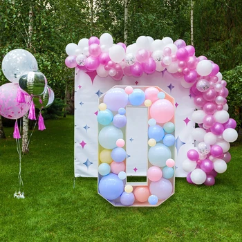 Свадьба, День рождения KT Board Цифровая коробка для моделирования воздушных шаров Фоновая доска Коробка для отображения трехмерных букв 1