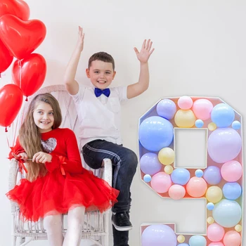 Свадьба, День рождения KT Board Цифровая коробка для моделирования воздушных шаров Фоновая доска Коробка для отображения трехмерных букв 5
