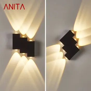 Современные простые настенные светильники ANITA LED IP65 Водонепроницаемые Домашние Креативные Декоративные Для внутренних и наружных лестниц на балконы